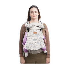 Mochila Ergonómica Evolutiva 4 en 1 maternelle  Plomo Pingüino, canguro, portabebé